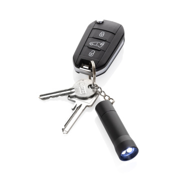 Logo trade corporate gifts picture of: Flash RCS recycled aluminium keychain torch